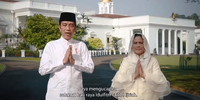 Ucapkan Selamat Hari Raya Idulfitri, Jokowi Ajak Masyarakat Terus Berjuang Melawan Pandemi