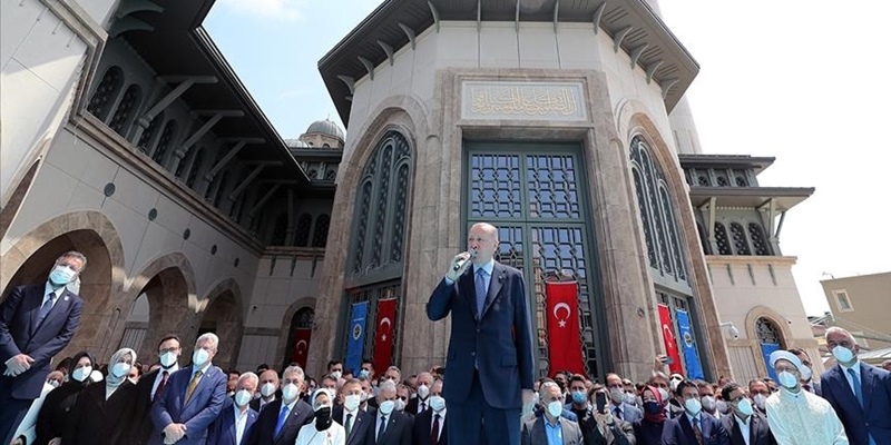 Erdogan Resmikan Masjid Taksim Di Istanbul: Ini Penghormatan Bagi Masjid Aya Sofya