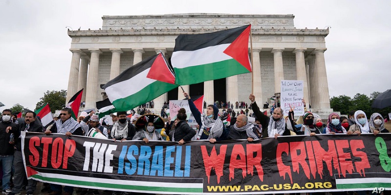 Gelar Aksi Pro-Palestina, Warga AS Tuntut Diakhirinya Dukungan Untuk Israel