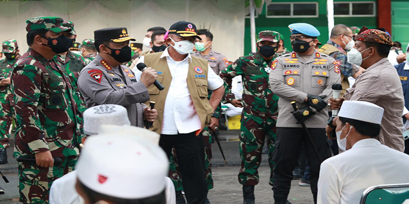 Di Bangkalan, Kapolri Paparkan Langkah Selamatkan Warga Dari Resiko Covid-19