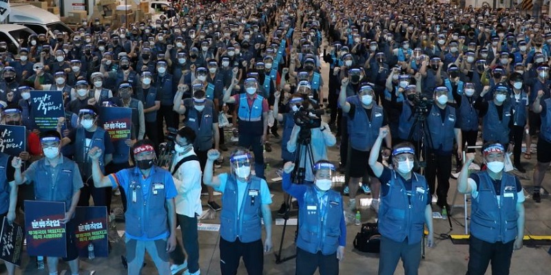 Ribuan Kurir Korea Selatan Mogok Massal, Protes Jam Kerja Berlebihan