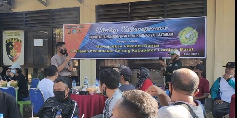 Jaga Kamtibmas Pesta Demokrasi, Polsek Gerung Gelar Dialog Kebangsaan Gandeng Universtias