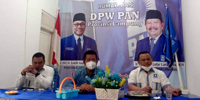 Kasus Covid-19 Masih Tinggi, Pelantikan DPW Dan DPD PAN Lampung Ditunda Hingga Waktu Yang Memungkinkan