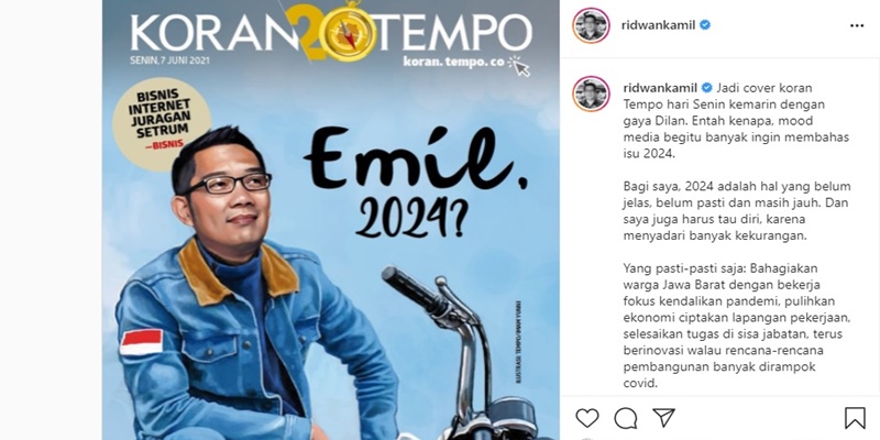 Ridwan Kamil: 2024 Belum Jelas Dan Masih Jauh, Yang Pasti-pasti Aja Yaitu Bahagiakan Warga Jawa Barat