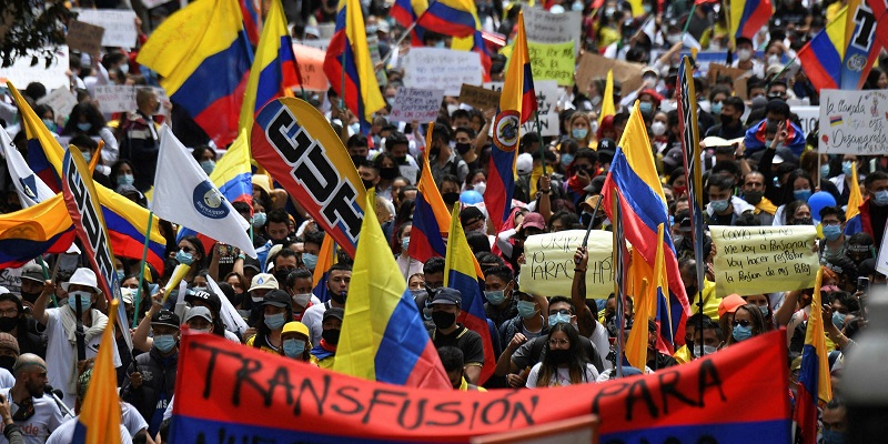 Protes Berlanjut, Kolombia Catat 20 Ribu Kasus Covid-19 Dalam Sehari
