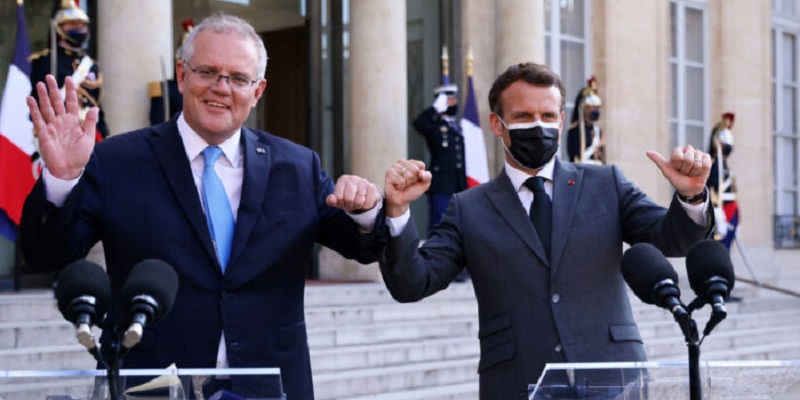 Bertemu Morrison, Macron: Eropa Berdiri Di Sisi Australia Dalam Menghadapi China
