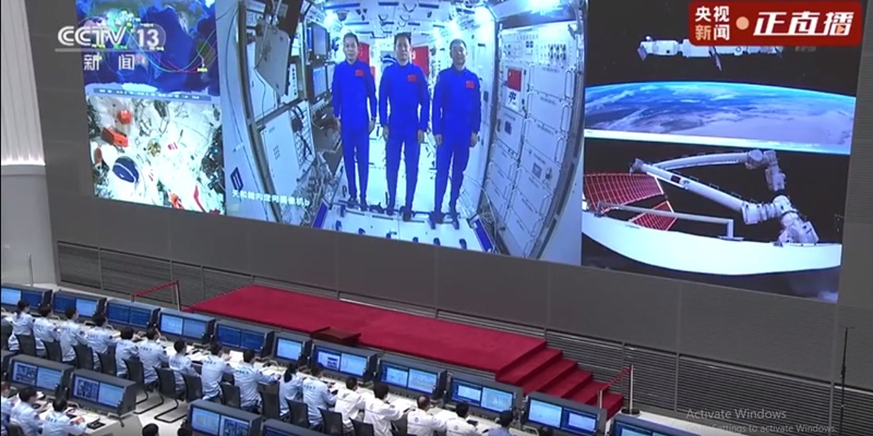 Obrolan Pertama Xi Jinping Dengan Tiga Astronot China Di Stasiun Tianhe, Tanya Kabar Hingga Kondisi Kehidupan Luar Angkasa