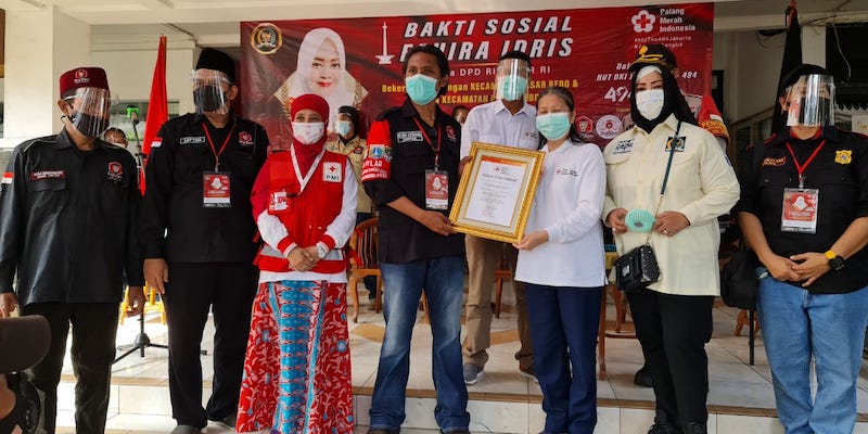 Target Fahira, Donor Darah Maraton 44 Kecamatan Kumpulkan 6.600 Kantong