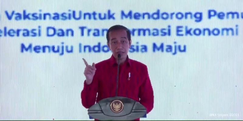 Jokowi Wanti-wanti Pengurus Kadin Baru, Selesaikan PR 22 Juta  Vaksinasi Gotong Royong