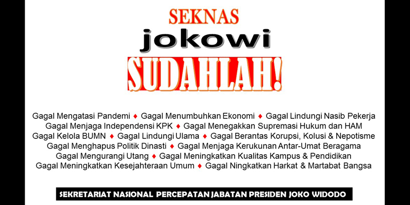 Dibanding Punya Qodari, "Seknas Jokowi, Sudahlah!" Lebih Diterima Dan Didukung Masyarakat