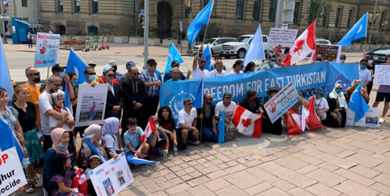 Ratusan Warga Turun Ke Jalan, Desak PM Kanada Bantu Stop Genosida Uighur Di China