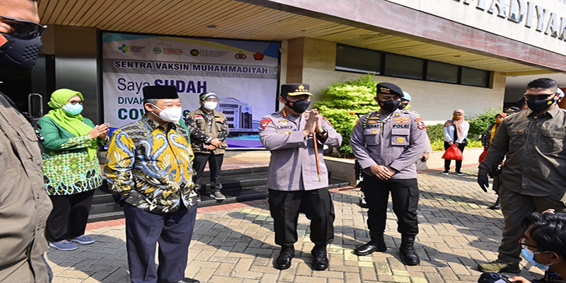 Dengan Muhammadiyah se-Indonesia Lakukan Vaksinasi, Kapolri Optimis Herd Immunity Segera Terbentuk