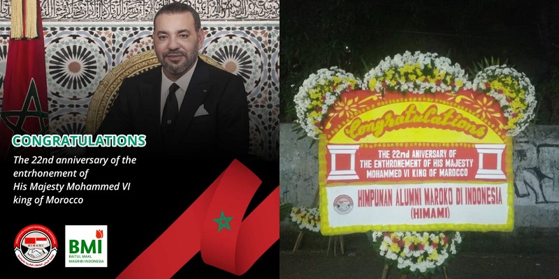 Himami: Selamat Memperingati 22 Tahun Penobatan Raja Mohammed VI