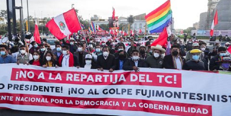 Sengketa Pemilu Berlarut-larut, Warga Peru Gelar Unjuk Rasa: Kami Ingin Seorang Presiden<i>!</i>
