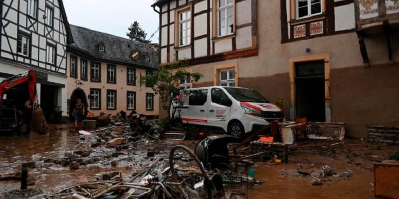 Korban Banjir Eropa Barat Berjatuhan, 68 Orang Meninggal Dunia Dan Ribuan Masih Hilang