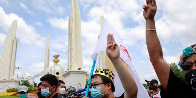 Tutup Mata Soal Pembatasan Covid-19, Aktivis Thailand Siap Kembali Ke Jalan