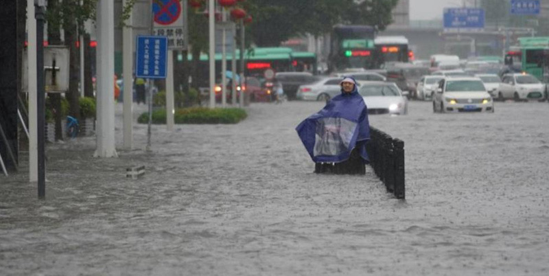 Curah Hujan Tinggi, Sejumlah Kota Di China Terendam Air
