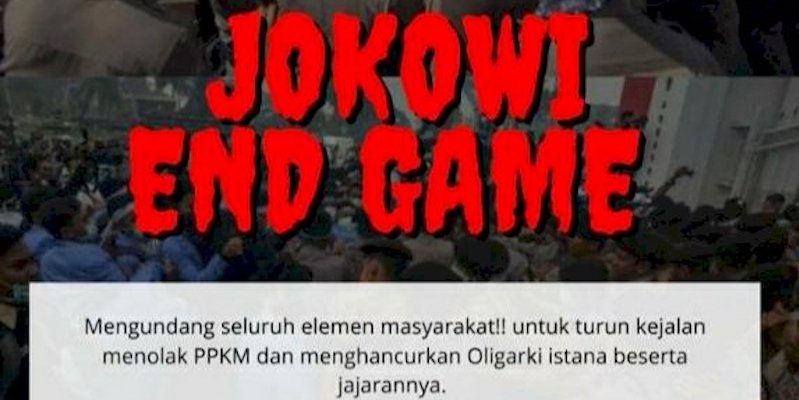 Joman Tuding Seruan Aksi Jokowi <i>End Game</i> Ditunggangi Elite Provokator