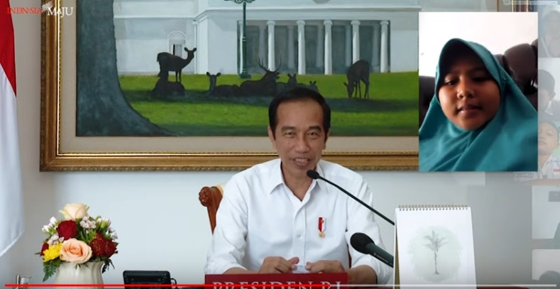 Sapa Siswa/Siswi SD Cilongkok Di Hari Anak Nasional, Jokowi Ditanya "Ngapain Saja Jadi Presiden?"