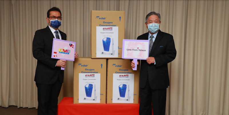 Peduli Sahabat, Taiwan Kirim Bantuan 200 Mesin Penghasil Oksigen Untuk Indonesia