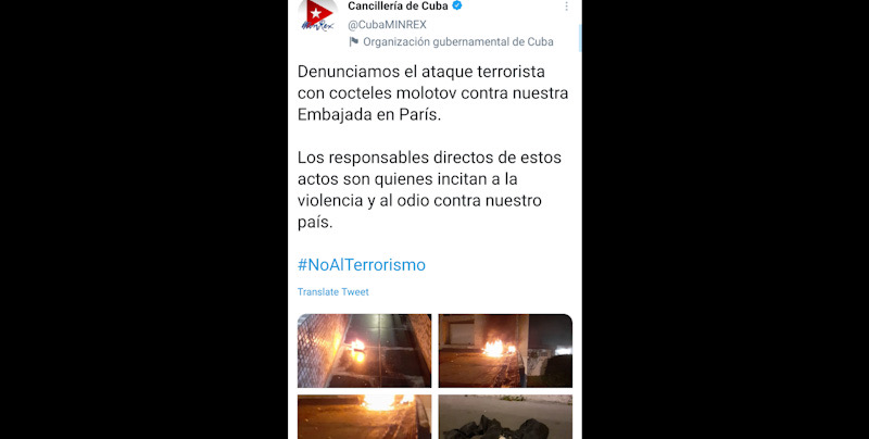 Kedubes Kuba Di Paris Diserang Bom Molotov