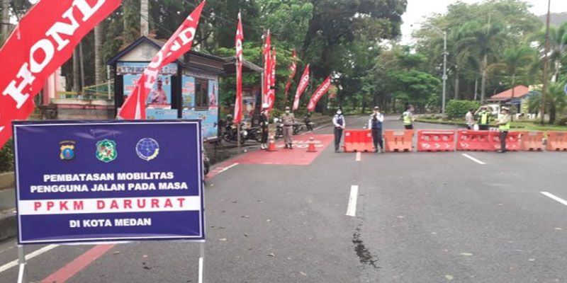 3 Hari PPKM Darurat, Mobilisasi Warga Kota Medan Langsung Turun