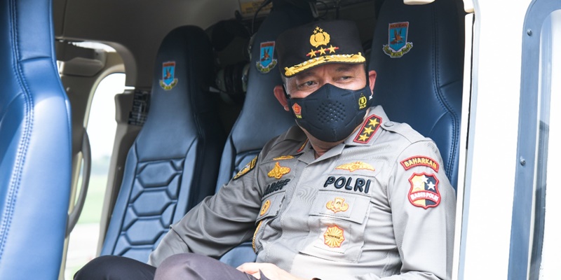 Pantau Via Udara, Kabaharkam: Lalu Lintas Lancar Tanda PPKM Darurat Berhasil