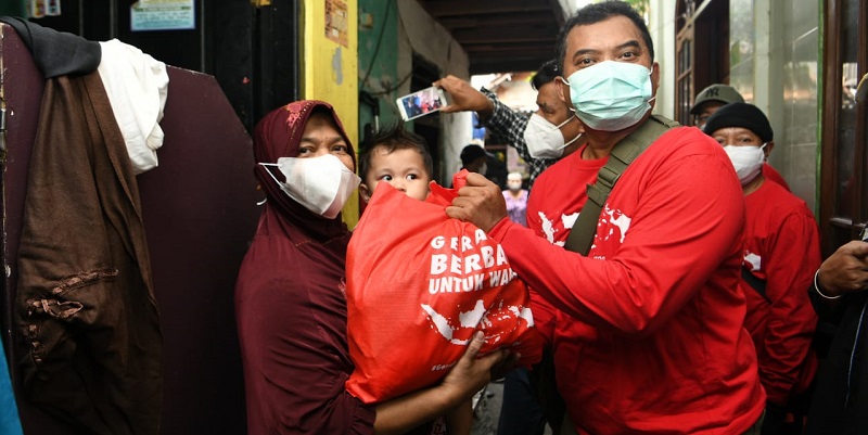 Gerakan Berbagi Untuk Warga Sasar Keluarga Tidak Mampu dan Janda Tua di Jakarta Pusat