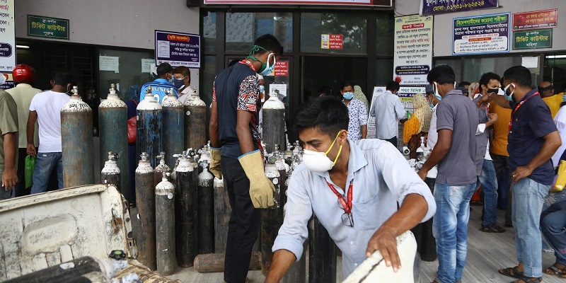 Tak Dapat Oksigen Karena Kehabisan, Pasien Covid-19 Di Bangladesh Meregang Nyawa