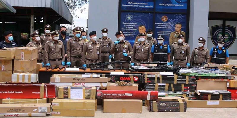 Polisi Thailand Amankan 3.500 Senjata dan Satu Juta Peluru Ilegal, Salah Satunya Diselundupkan dari Indonesia