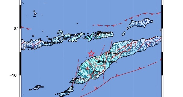 Warga Timor Tengah Utara Rasakan Guncangan Gempa Magnitudo 5,1