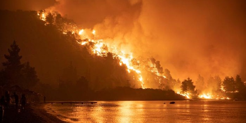 Hanya Hitungan Hari, 586 Titik Kebakaran Hutan Muncul di Yunani