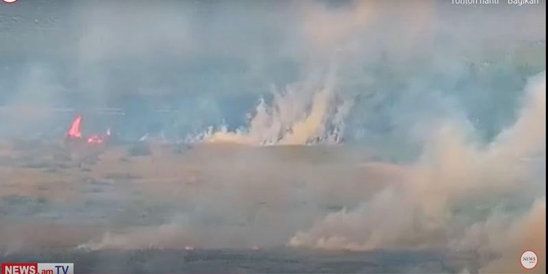 Laporan: Kebakaran Besar di Yerask Armenia, Pihak Azerbaijan Kembali Lakukan Provokasi