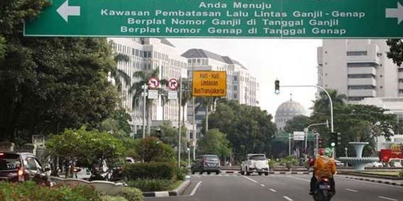 Ganjil Genap Jakarta Berlaku di 8 Ruas Jalan Hingga 16 Agustus