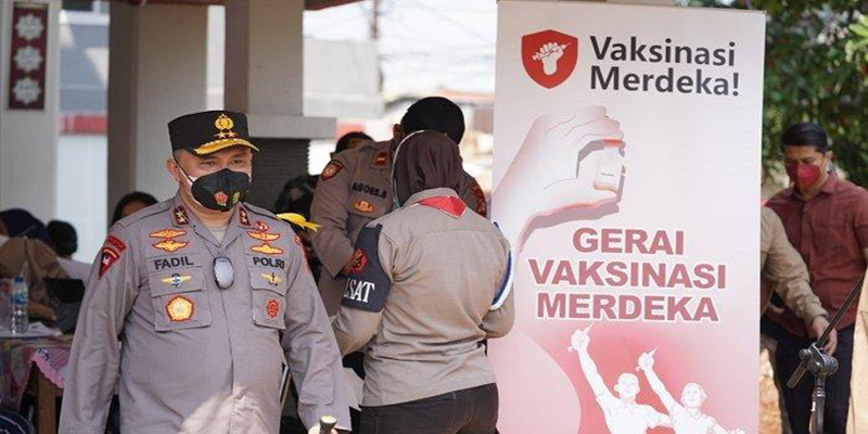 Vaksinasi Merdeka Gagasan Kapolda Metro Jaya Bangun Semangat Gotong-royong