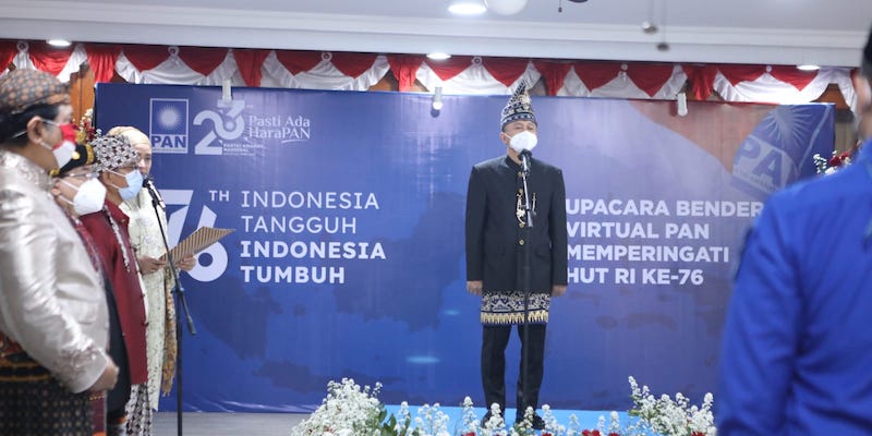 Pupuk Nasionalisme, PAN Gelar Upacara Bendera Serentak Bersama Kader Seluruh Indonesia
