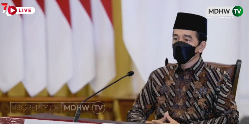 Doa Kebangsaan Bersama MDHW, Jokowi: Mari Memohon Pertolongan agar Terbebas Pandemi Covid-19