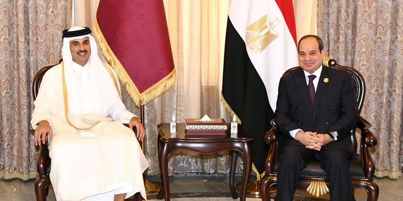 Pertama Sejak Damai, Presiden Mesir al-Sisi Bersua dengan Emir Qatar al-Thani di Baghdad