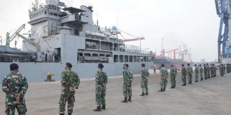 Kapal Perang India Pengangkut Bantuan Covid-19 Tiba di Indonesia