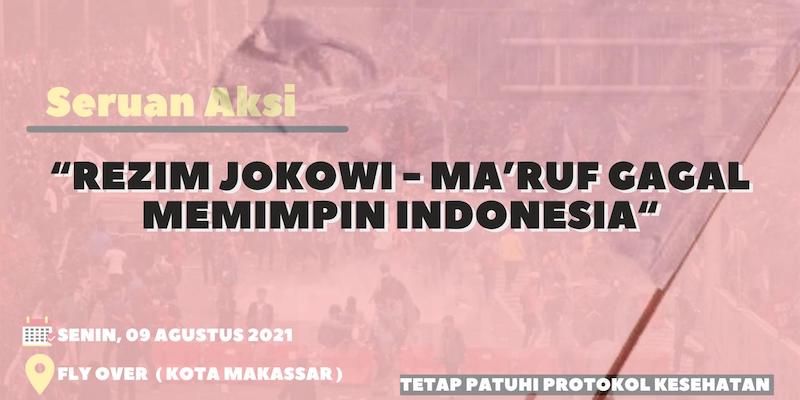 Menyerah Hidup di Bawah Rezim Jokowi-Maruf, Pemuda Makassar Gelar Aksi Kibar Bendera Putih