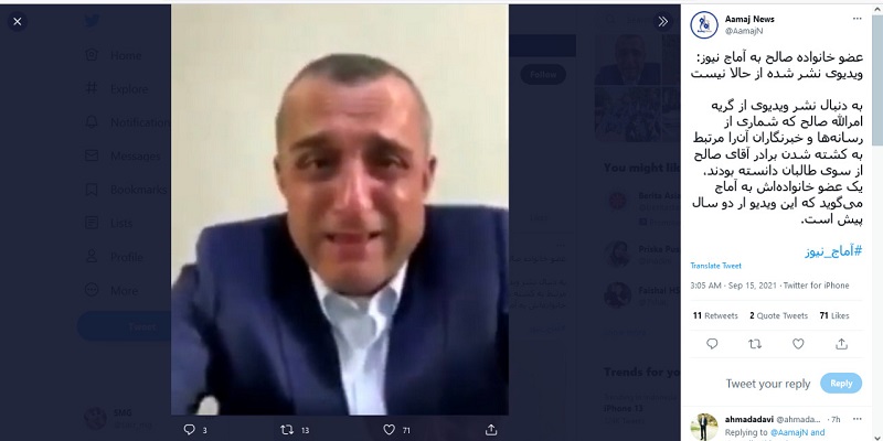 Diklarifikasi Keluarga, Video Viral Amrullah Saleh Menangis Tak Terkait dengan Kematian Saudaranya