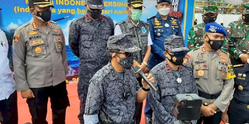 BNN Resmi Tutup Operasi Interdiksi Terpadu di Laut Belawan, Segini Hasilnya...