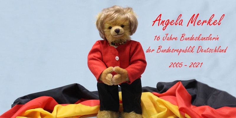 Jelang Mundurnya Kanselir, Pabrik Mainan Jerman Ciptakan Teddy Bear Bergaya Angela Merkel
