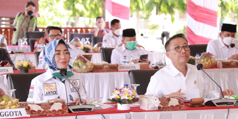 Rapat Komisi III DPR RI bersama Polda Nusa Tenggara Barat di Tribun Lumbung Lapangan Bhara Daksa, Kota Mataram/Ist