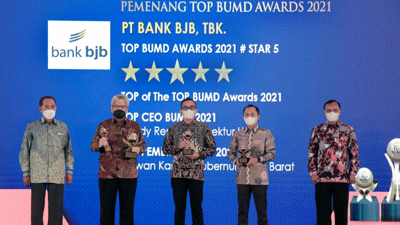 Ajang TOP BUMD Awards 2021, bank bjb Raih Empat Penghargaan Sekaliigus
