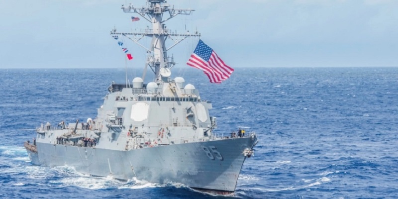 Tantang Aturan Baru China, AS Kirim Kapal Perang ke Laut China Selatan