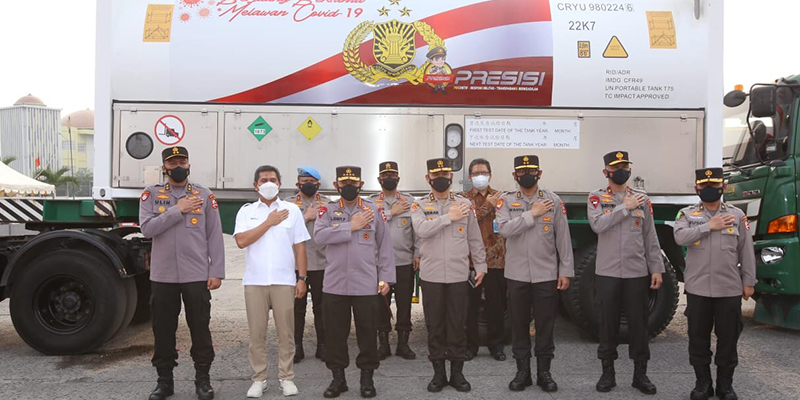 Salurkan ISO Tank Polri untuk Indonesia, IYCN: Kapolri Kerja Kongkrit dalam Penanganan Covid
