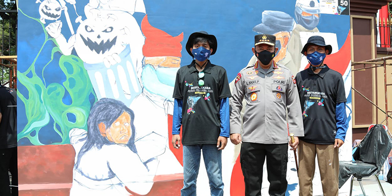 Buka Festival Mural, Jenderal Sigit: Yang Gambarnya Paling Pedas jadi Teman Kapolri