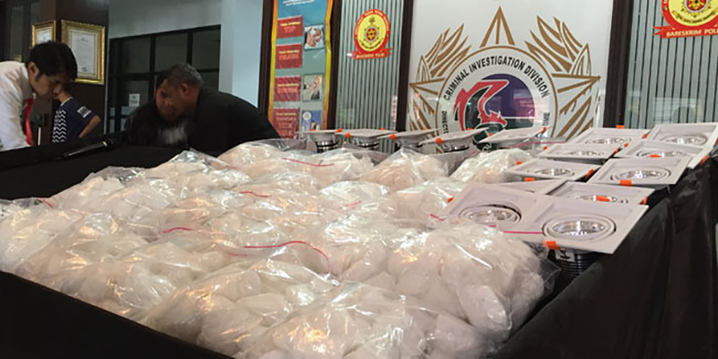 Polisi Gagalkan Penyelundupan 87 Kilogram Sabu dari Jaringan Internasional