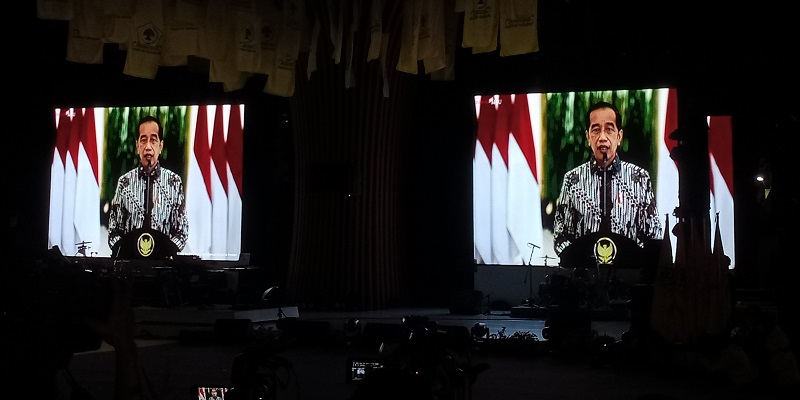 HUT Golkar ke-57, Jokowi Singgung Peran Parpol di Masa Pandemi Covid-19